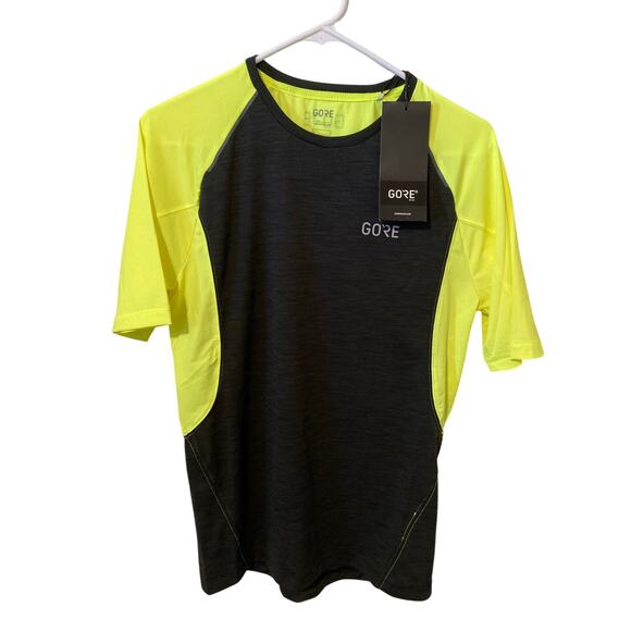 Womens Gore Wear R5 Shirt New with Tags Style 100614 Size XS Yellow and Black - Picture 1 of 7